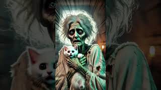 OMG Zombie Granny Breaks Into a Kittens House 😱🧟 cat rescueanimals zombie [upl. by Aniarrol]