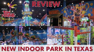 Tom Foolerys Adventure Park Review  New Indoor Amusement Park at Kalahari in Round Rock Texas [upl. by Carla]