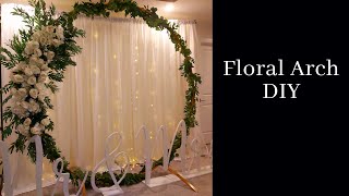 DIY Floral backdrop  Wedding Backdrop DIY [upl. by Ettennor328]