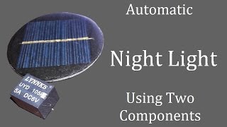 Automatic Night Light Street Light Using 6v Solar Panel With Simple Schematic Circuit Diagram [upl. by Valdemar]