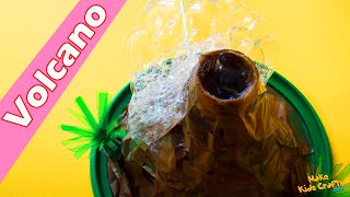 How to make a Simple Volcano  Volcano Model Making  Volcano Eruption  Homemade Volcano Craft DIY [upl. by Arual]