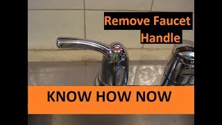 How to Remove a Faucet Handle [upl. by Tomkin]