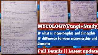 mycology  Fungi Study  mycology microbiology [upl. by Zurek]