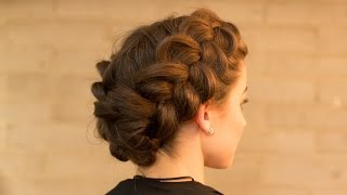 Double Dutch Braid Upstyle in Minutes [upl. by Ivens]