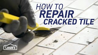 How To Repair a Cracked Tile [upl. by Ahsekel]