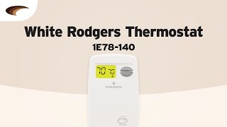 The White Rodgers 1E78140 Thermostat [upl. by Pontias313]