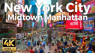 New York City Walking Tour Part 1  Midtown Manhattan 4k Ultra HD 60fps – With Captions [upl. by Letsyrhc268]