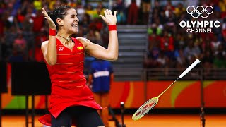 2️⃣3️⃣  Carolina Marin wins badminton gold 31DaysOfOlympics [upl. by Ydac]