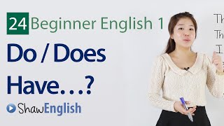 English Grammar Do  Does Have Questions [upl. by Rubenstein]