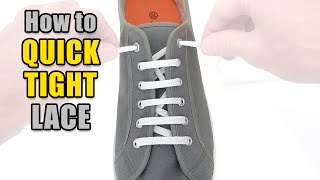 Quick Tight Lacing Tutorial – Professor Shoelace [upl. by Lenhard342]