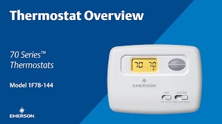 70 Series  1F78144  Thermostat Overview [upl. by Arvo974]