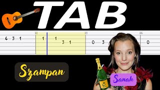 🎸 Szampan Sanah  melodia TAB gitara 🎵 TABY I NUTY W OPISIE 🎼 [upl. by Ardnekat]