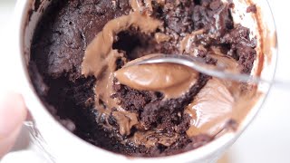 NUTELLA MUG CAKE EGGLESS  MICROWAVE NUTELLA MUG CAKE  SHAYS EATS [upl. by Nuli566]