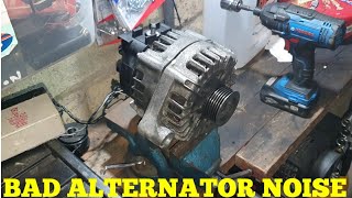 Bad Alternator Bearing Noise amp After Replac Bearing Noise [upl. by Ielerol425]