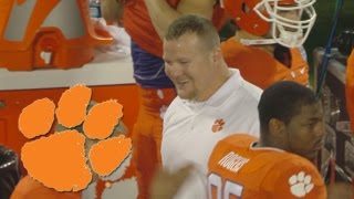 Clemson Coach Plays Sideline Cop [upl. by Deste]