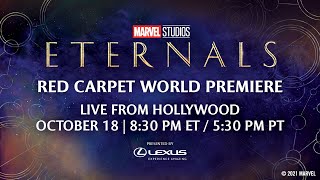 Marvel Studios Eternals  Red Carpet LIVE [upl. by Ynes]