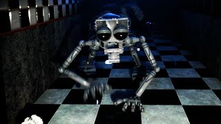 THE ANIMATRONIC ENDOSKELETON COMES TO LIFE AND CHASES ME  Five Nights at Freddys Remastered [upl. by Behm]