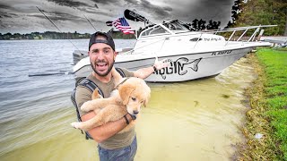 Staying OverNight on Survival Boat During HURRICANE 70mph Winds [upl. by Dieterich]