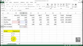 Working With Percentage Increment Formula Excel 2013 Beginners Tutorial [upl. by Adnorehs19]