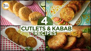 4 CutletsKabab Recipes By Food Fusion Ramzan Special Recipe [upl. by Larkins501]