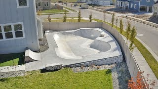 real SKATEPARK in my BACKYARD  backyard tour 2 [upl. by Halsted]