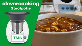 Stoofpotje van varkenswangetjes  Thermomix TM6 recept [upl. by Simaj]