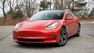 2021 Tesla Model 3 Standard Range Review  Walk Around and Test Drive [upl. by Eentroc]