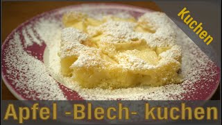 Apfelkuchen vom Blech Luftig und saftig [upl. by Iclehc]