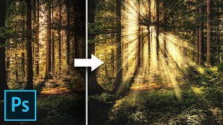 Create Light Rays in 3 Simple Steps with Photoshop [upl. by Hnahk]