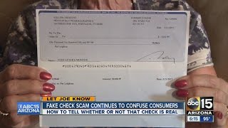 Fake check scam continues to confuse consumers [upl. by Yliak35]