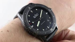 Blancpain Fifty Fathoms Bathyscaphe Black Ceramic 50000130B52 Luxury Watch Reviews [upl. by Benetta836]