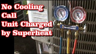 Charging AC Unit Using Superheat [upl. by Esiom]