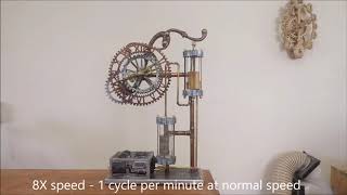 Steampunk clepsydra siphon clock [upl. by Orson729]