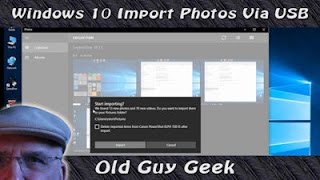 Windows 10 Import Photos From Camera Via USB [upl. by Gere256]