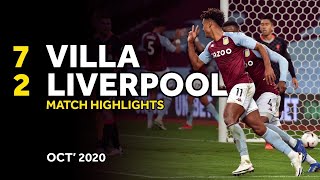 HIGHLIGHTS  Aston Villa 72 Liverpool  4th October 2020 [upl. by Fi413]