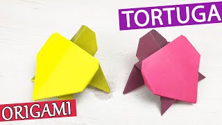 🐢 TORTUGA de papel FÁCIL– Origami paso a paso [upl. by Janna982]