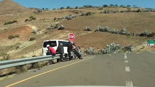 HD Driver View Driving in Lesotho from Maseru to Qachas Nek via Semonkong Minute by minute [upl. by Ellenet]