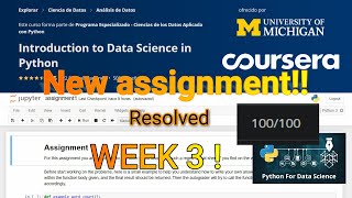 Introduction to Data Science in Python  Assignment 3  Merging DF Coursera University of Michigan [upl. by Malvino]