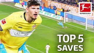 Gregor Kobel • Top 5 Saves from Borussia Dortmunds New Goalkeeper [upl. by Seerdi789]