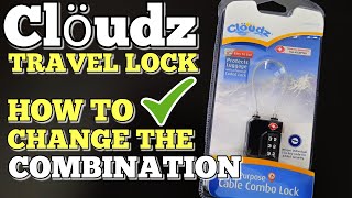 How to Change the Combination on a Clöudz TSA007 Luggage Lock [upl. by Ramyaj]