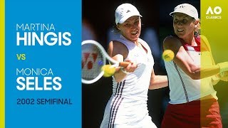 Martina Hingis v Monica Seles  Australian Open 2002 Semifinal  AO Classics [upl. by Carilla658]