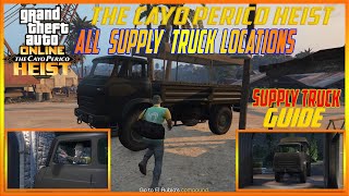 All Supply Truck Locations Guide GTA Online The Cayo Perico Heist Scope Out Prep GTA V Walkthrough [upl. by Suirrad]