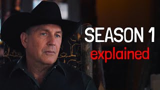 YELLOWSTONE Season 1 Explained  Recap amp Breakdown [upl. by Eliades]