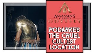 Assassins Creed Odyssey Podarkes The Cruel Cultist Location Delian League Cultists [upl. by Linell358]