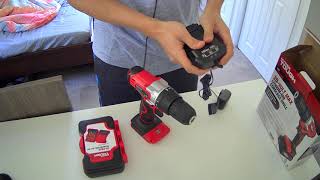 How to use a drill for first timer Hyper Tough 20Volt Max Lithiumion Cordless Drill [upl. by Ojela]