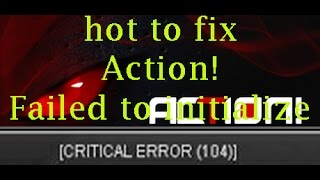 How to fix Action failed to initialize [upl. by Akelahs424]