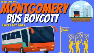 What was the Montgomery Bus Boycott  Montgomery Bus Boycott For Kids  Civil Rights [upl. by Norse736]