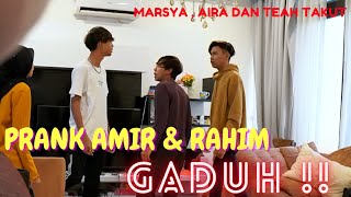 AMIR DENGAN RAHIM G4DUH   PRANK MARSYA  AIRA DAN TEAH TERKEJUT [upl. by Henderson523]