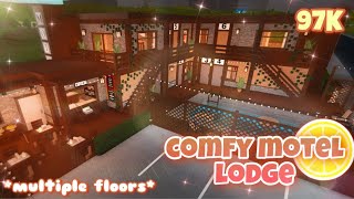 100K Comfy Motel Lodge  TUTORIAL  Bloxburg [upl. by Nnael857]