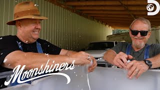 Turning Beer into Booze  Moonshiners  Discovery [upl. by Duffie]